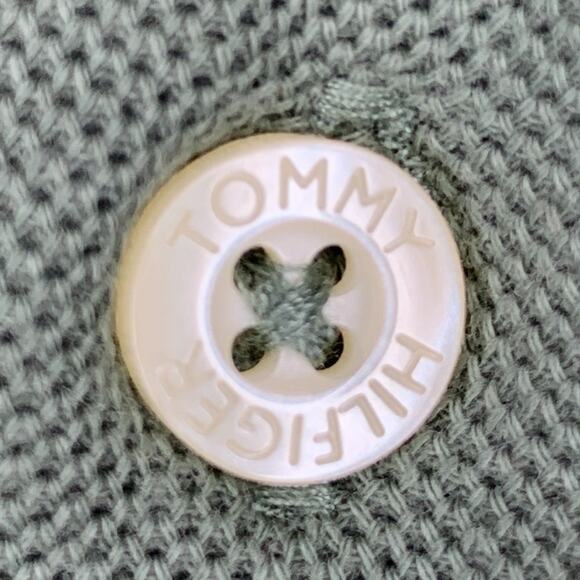 Tommy Hilfiger Short Sleeve Polo Shirt Size S Olive Green - Picture 10 of 11